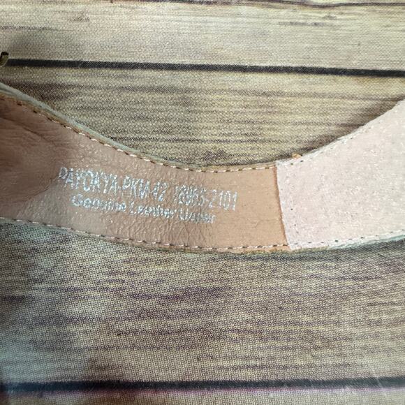 Spring Step L'Artiste Womens Pink Metallic Leather Open Toe Comfort Sandals 42 - Picture 11 of 11